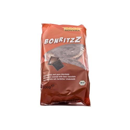 Økologiske Risgaletter med Mørk Chokolade - 100 Gr