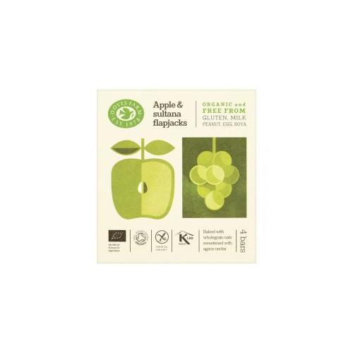 Økologiske Apple & Sultana Flapjacks - 4 Pak, 140 Gram