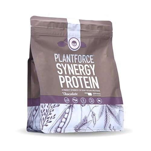 Protein Chokolade Synergy 400g fra Plantforce - Økologisk!