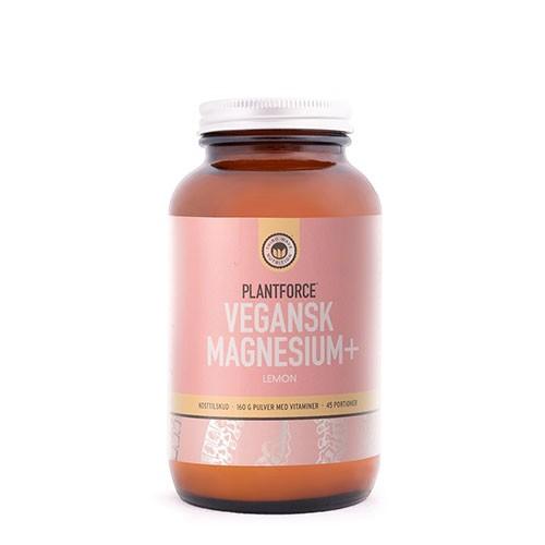 Magnesium+ Citron Vegansk - 160 Gram fra Plantforce