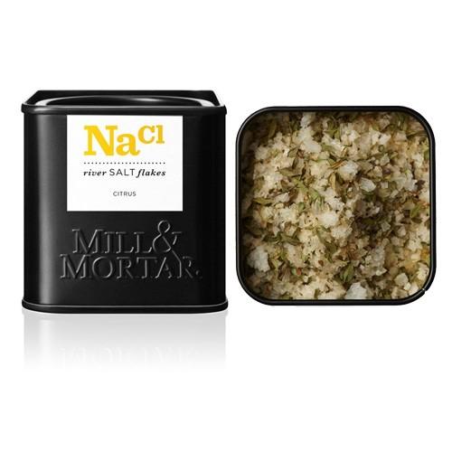 Citrussalt Flager 70 Gram fra Mill & Mortar - Økologisk!