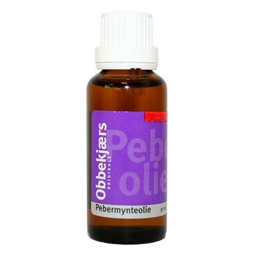 Pebermynte Olie 30 Ml fra Obbekjær - Økologisk Kvalitet