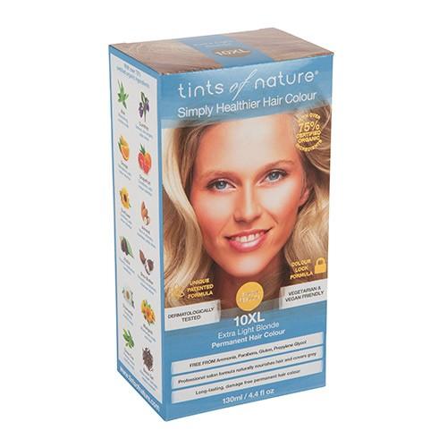Hårfarve 10 XL Ekstra Lys Blond 130 ml fra Tints Of Nature
