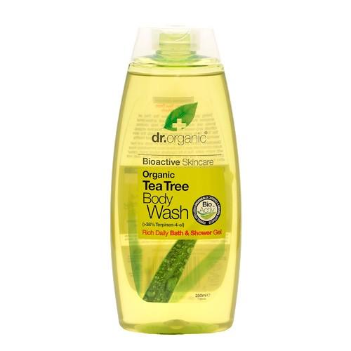 Bad & Brusegel med Te Træ 250 ml fra Dr. Organic