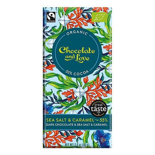 Økologisk Chokolade med Havsalt 55% - 80 Gram