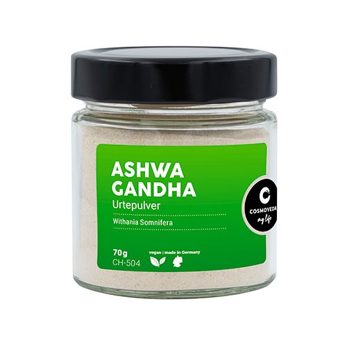 Ashwagandha Pulver 70 Gram - Økologisk Skønhedspulver