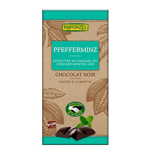 Økologisk Chokolade med Pebermynte - 100 Gram fra Rapunzel