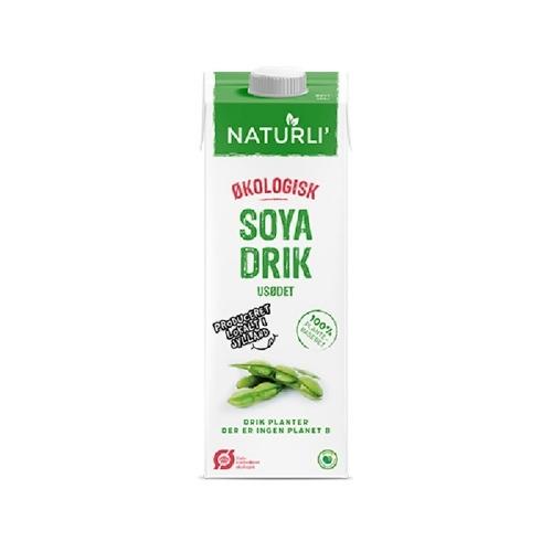 Økologisk sukkerfri sojadrik - 1 liter fra Naturli