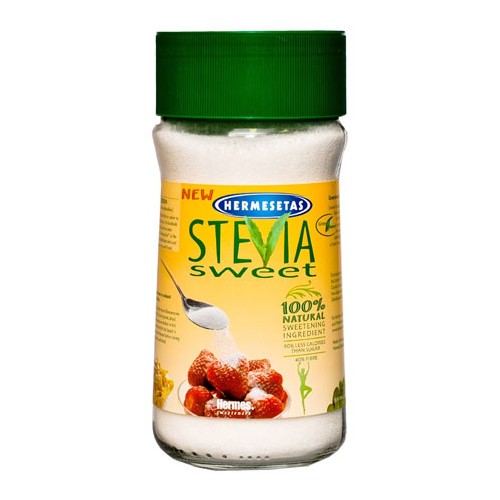 Stevia Drys Let 75g fra Hermesetas - Økologisk Sødemiddel