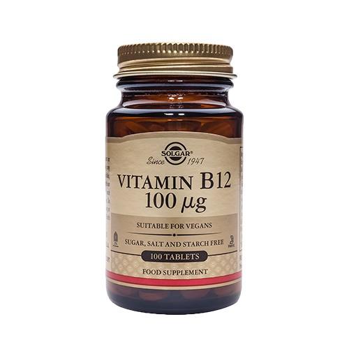 B12 Vitamin 1000mcg - 100 Tabletter fra Solgar