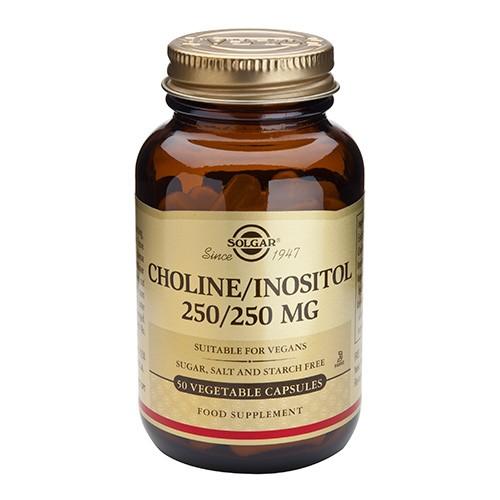 Choline Inositol 250 mg - 50 Kapsler fra Solgar