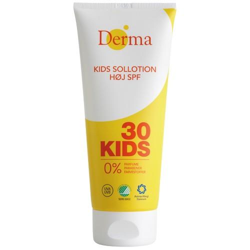 Børnesolcreme SPF 30 - 200 ml fra Derma
