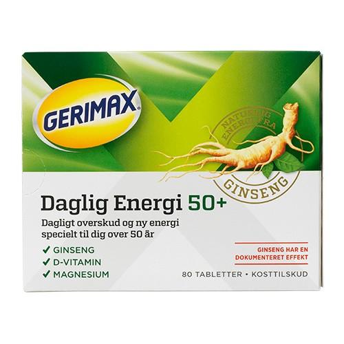 Daglig Energi 50+ - 80 Tabletter fra Gerimax