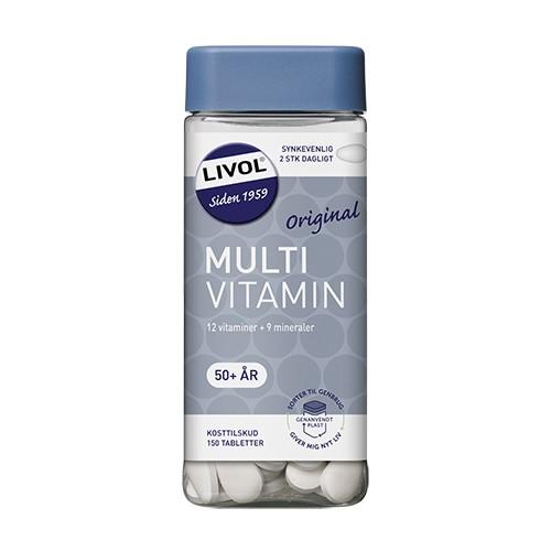 Multi Total 50+ - 150 Tabletter fra Livol til Sundhed