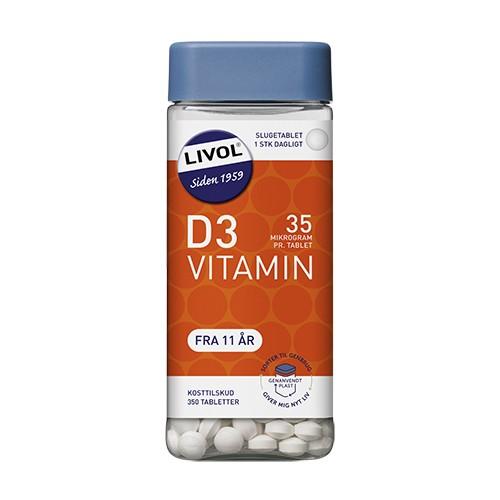 Vitamin D 35 Mcg - 350 Tabletter fra Livol