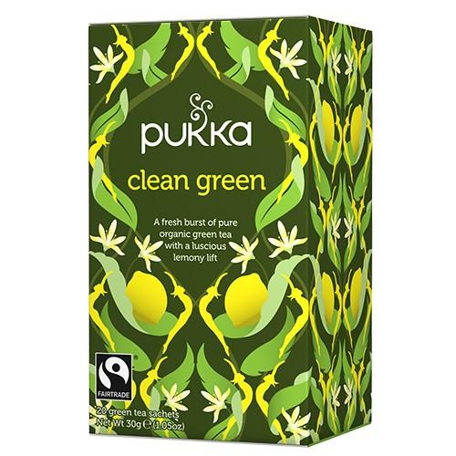 Økologisk Clean Green Te - 20 Breve fra Pukka