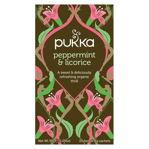 Økologisk Peppermint & Lakrids Te - 20 Breve fra Pukka