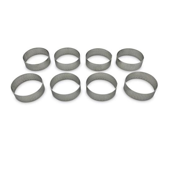 Perforeret Tærtering, 6 cm, 8 Stk. - Perfekt til Tærter!