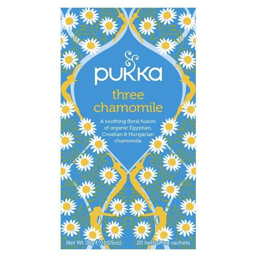 Økologisk Three Chamomile Te - 20 Breve fra Pukka