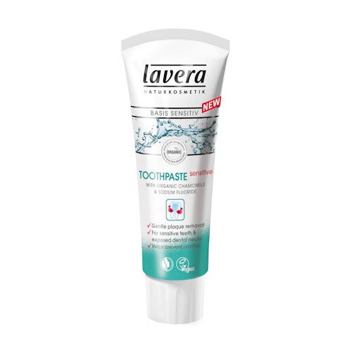 Basis Tandpasta Sensitive med Flour - 75 ml fra Lavera