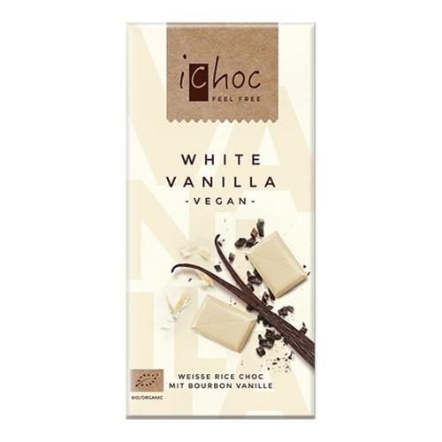Ichok Hvid Vanilje Økologisk Chokolade 80 Gram