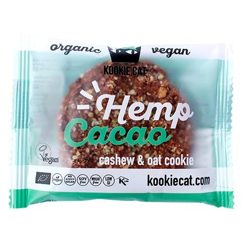 Hemp Cacao Økologisk 50 Gram fra Kookie Cat - Supertilbud!