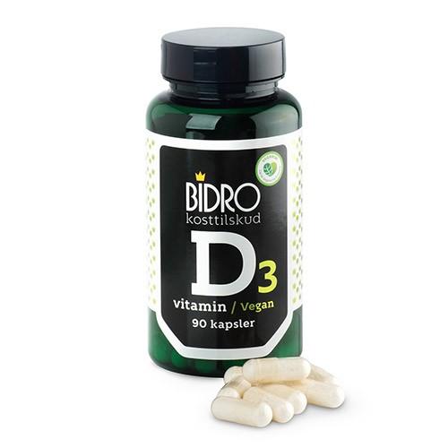 D3 Vitamin Vegan - 90 Kapsler fra Bidro til Sundhed
