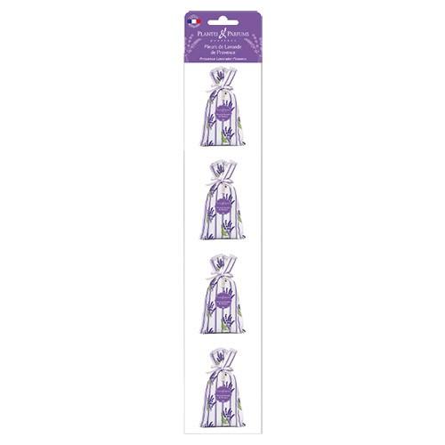 Lavendelposer med Tørret Provencelavendel - 4 stk. 72 g