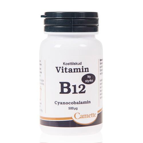 B12 Vitamin 500 Mcg - 90 Tabletter fra Camette