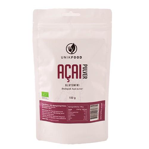 Økologisk Acai Pulver 100 Gram - Sundhedsfood