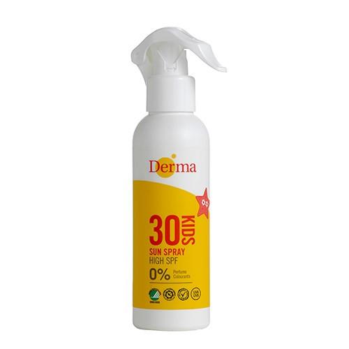 Børne Solspray SPF 30 - 200 ml fra Derma
