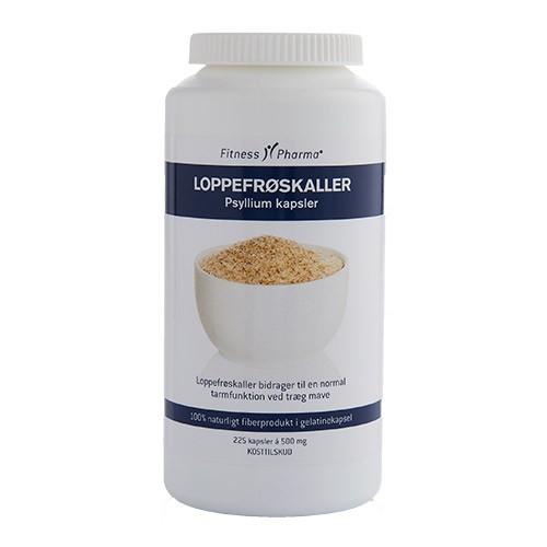Loppefrøskaller Psyllium 225 Kapsler - Sundhedstilbud!