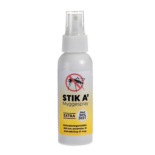 Myggespray Extra med 30% DEET - 100 ml fra Stik A