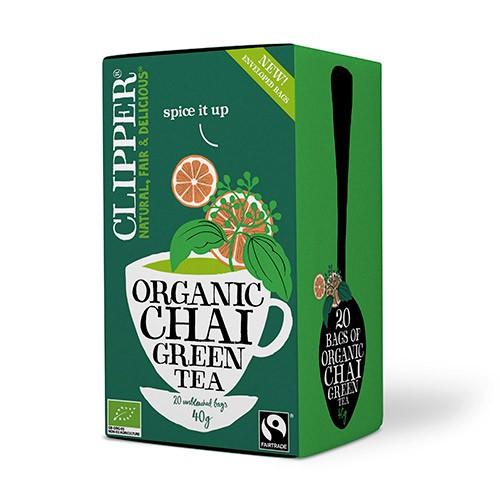 Økologisk Grøn Te Chai - 20 Breve fra Clipper