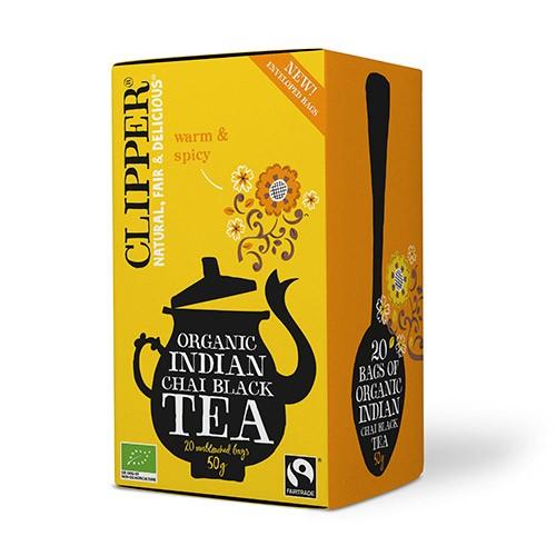 Økologisk Indian Chai Te - 20 Breve fra Clipper