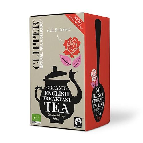 Økologisk English Breakfast Te - 20 Breve fra Clipper