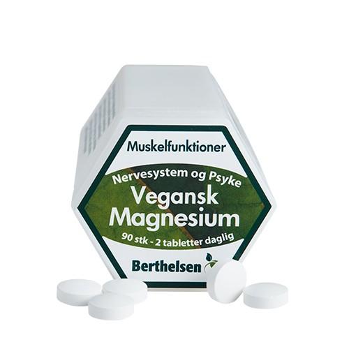 Vegansk Magnesium - 90 Tabletter fra Berthelsen