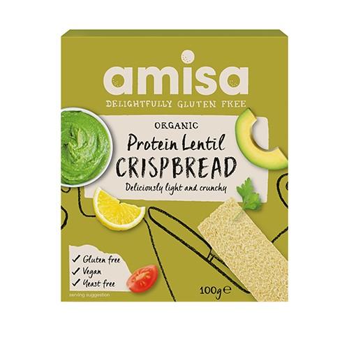 Økologisk Glutenfri Knækbrød med Linser - 100 Gram