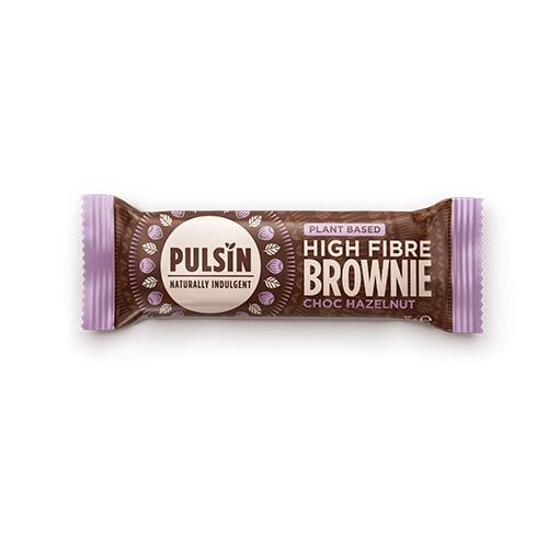 Højfibre Brownie med Chokolade og Hasselnød - 35 g