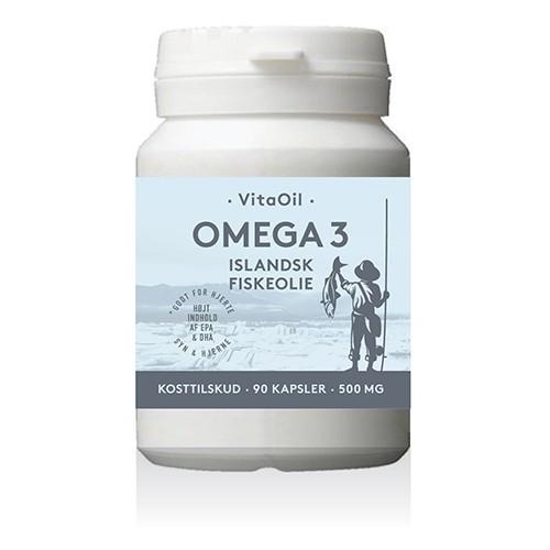 Fiskeoliekapsler Omega 3 - 90 Kapsler fra Vitaoil