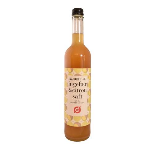 Økologisk Ingefær & Citron Saft 500 Ml fra Naturfrisk