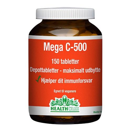 Mega C 500 Mg - Sundhedspleje med C-vitamin 150 Tab