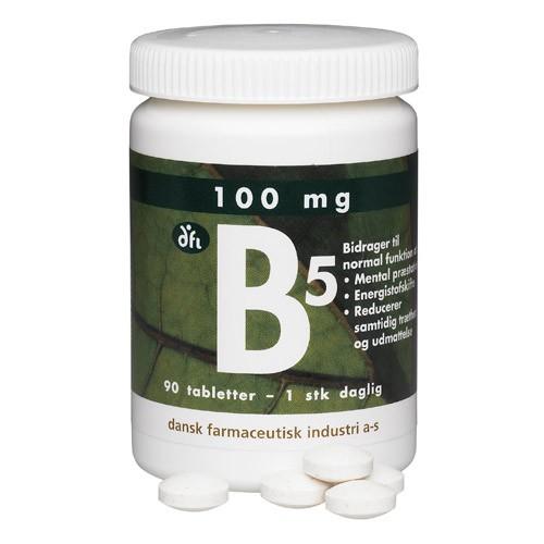 B5 Depottabletter 100 mg - 90 stk. fra Dansk Farmaceutisk Industri