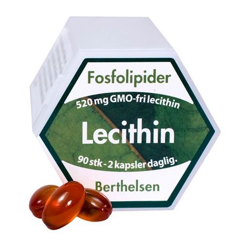 Berthelsen Lecithin 90 Kapsler - Sundhedstilskud