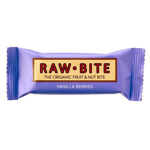 Økologisk Vanilla Berries Frugt- og Nøddebar 50g