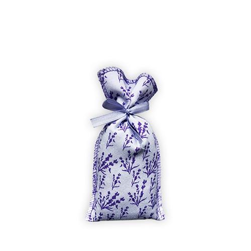 Lavendelpose med hvidt lavendelprint - 18 gram