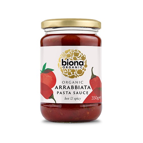 Økologisk Arrabbiata Pastasovs 350g fra Biona Organic