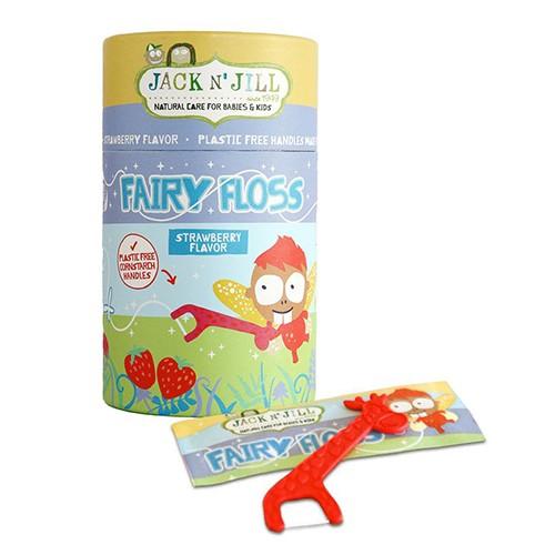 Tandtråd til Børn - Fairy Floss 1 Pakke fra Jacknjill