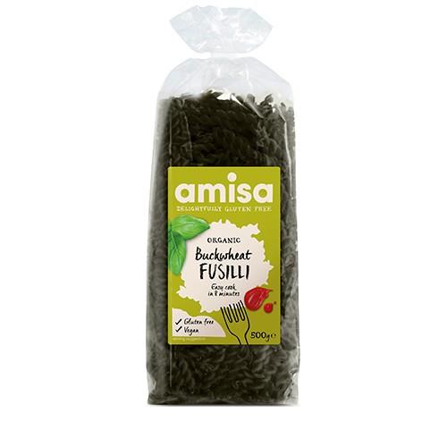 Økologisk Boghvede Fusilli Pasta 500g fra Amisa