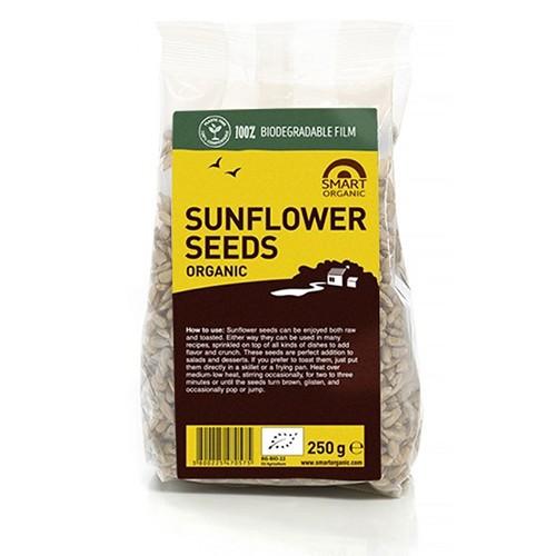 Økologiske solsikkefrø 250 gram fra Smart Organic